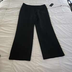 Jones Wear Essentials Flat Front Black Women's Trousers